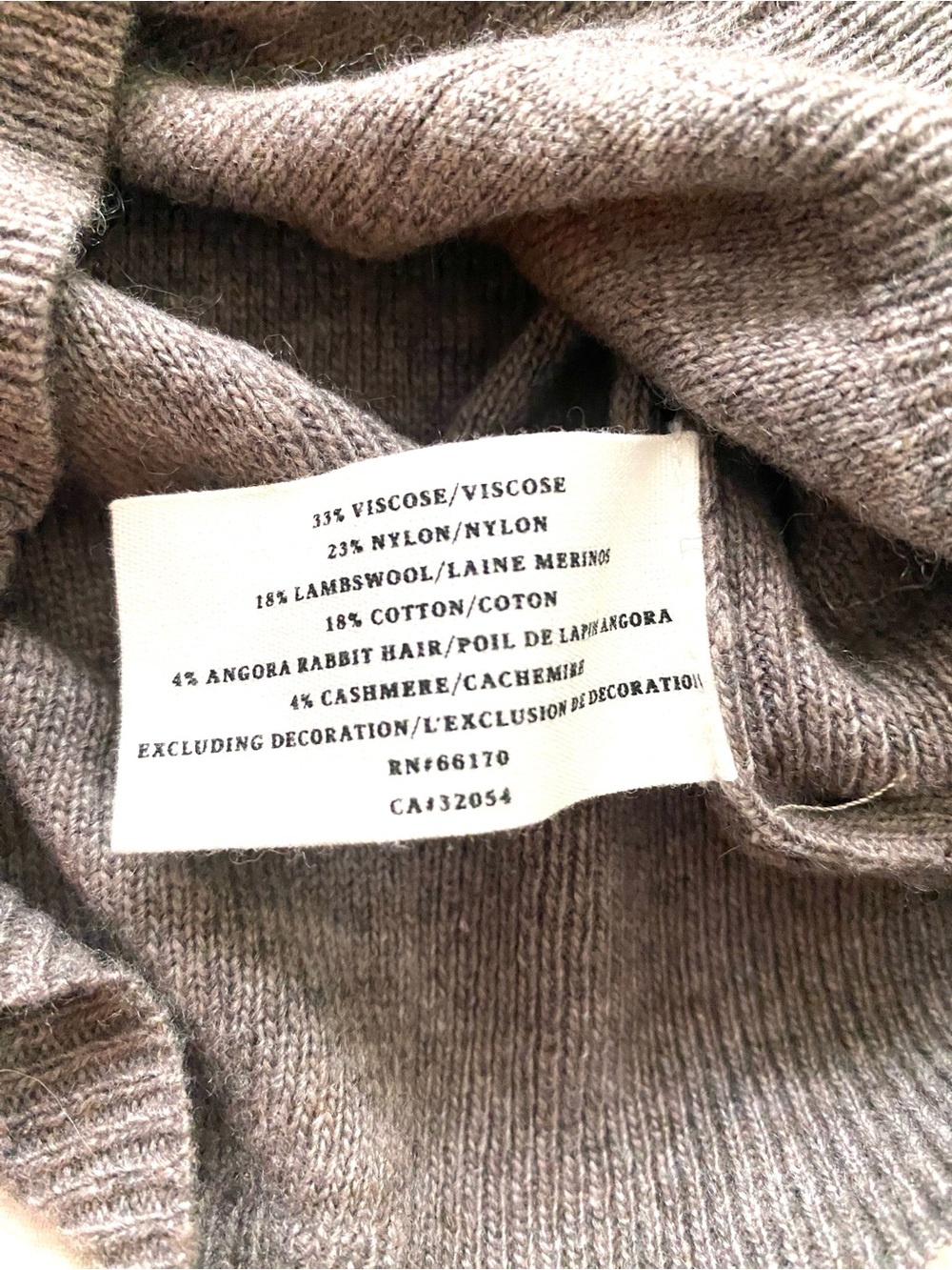 Anthropologie Sparrow Light Brown Cocoa Taupe Floral Wool Blend Cardigan Sz S - Picture 11 of 16
